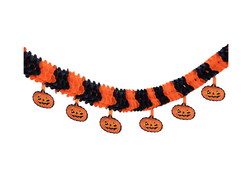 Halloween füzér Tök - 300 cm - 1 db.