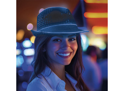 LED kék sapka - 1 db.