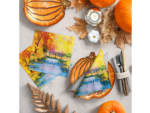 Híd a folyó felett szalvéták - 33 cm - 20 db.