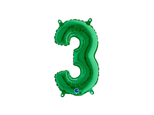 Fólia lufi 3 zöld - 36 cm - 1 db.