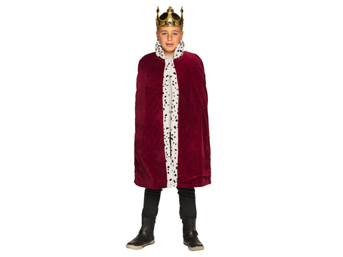 Király bordó köpenyes jelmez babának