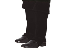 Gyermek fekete cipőfelsők - 1 pár