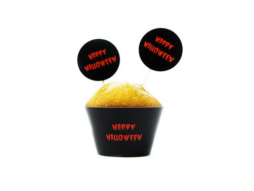 Véres Halloween cupcake dekorációs készlet - 12 db.