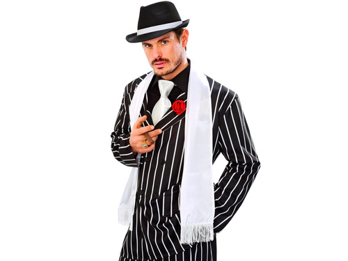 Fehér gengszter sál - 1 db.