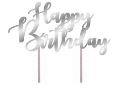 Boldog születésnapot papír tortadísz - 20 cm