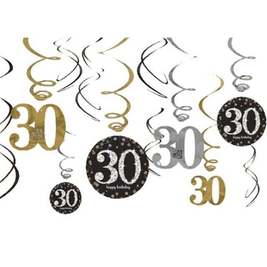 Függő díszítő örvények - 30. - 12 db.