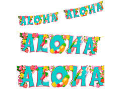 Hawaii Aloha banner - 80 cm - 1 db.