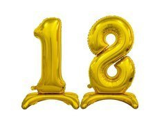 Fólialufi készlet 18 arany - 74 cm-es lufik