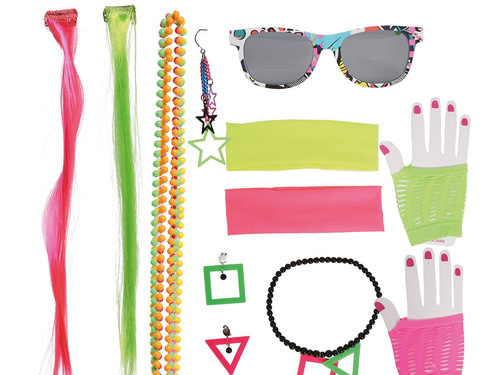 80-as évek stílusú kiegészítő készlet - 8 darab.