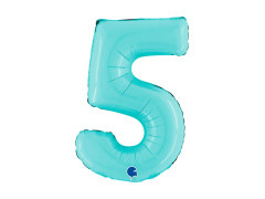 Fólia lufi 5 pasztellkék - 14" - 1 db.