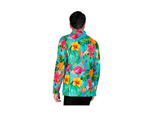 Neon Flamingo party kabát - türkizkék és világoskék