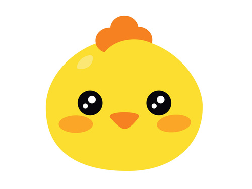 Kétoldalas csirkepapagáj dekoráció - 31 x 30 cm