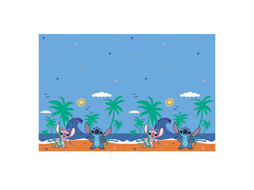 Stitch & Angel születésnapi terítő - 120 x 180 cm - 1 db.