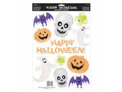 Halloween ablakdíszek - 11 db.