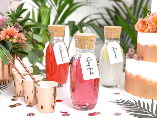 Rózsaarany papírpoharak - 220 ml - 6 db.