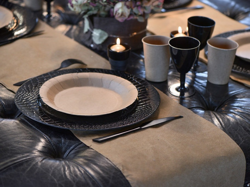 Kraft tányérok - 22,5 cm - 10 db.