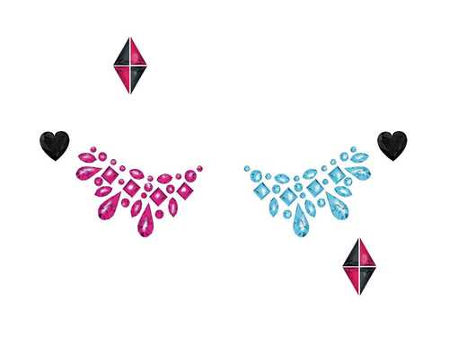 Veszélyes lány öntapadós arcmatricák - 1 op.