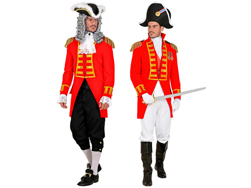 Jelmez piros, parádés frakkban