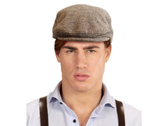 Barna angol barett - lapos - 1 db.