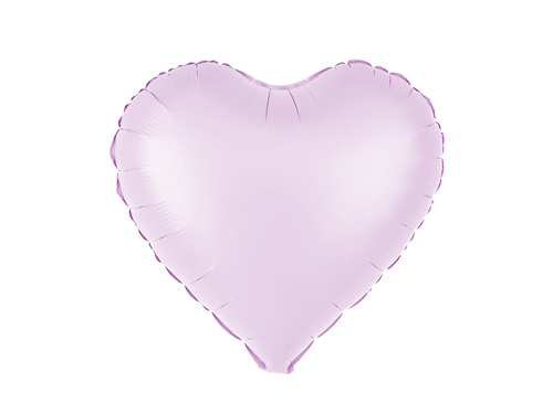Lila szív fólialufi - 45 cm - 1 db.