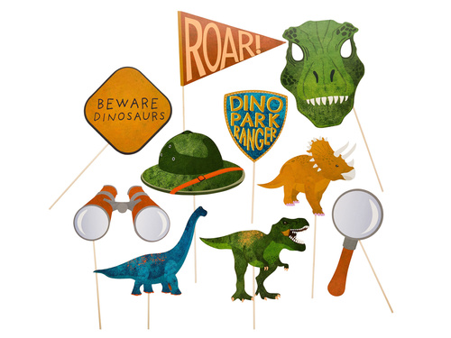 Fotó kellékek Dinoszauruszok - 10 db.