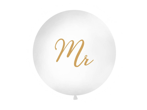 Óriás lufi Mr nyomtatással - 1 méter - 1 db.