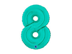 8-as számú türkiz fólialufi - 26" - 1 db.
