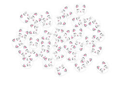 Születésnapi konfetti Cica - 36 db.