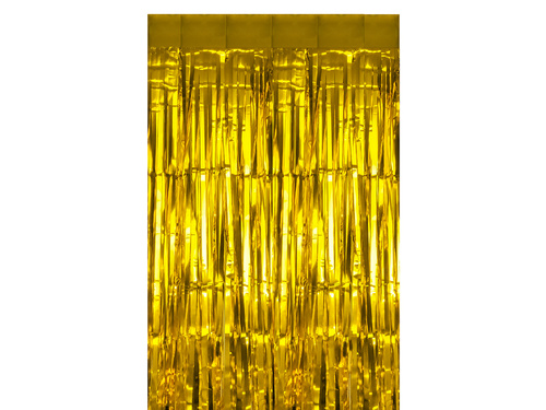 Függöny - ajtófüggöny arany metál - 100 x 250 cm