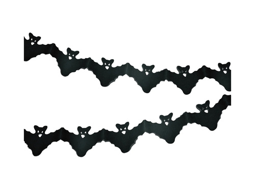 Halloween denevér füzér - 260 cm - 1 db.