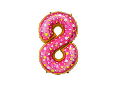 8-as számú süteményes lufi - 78 cm - 1 db.