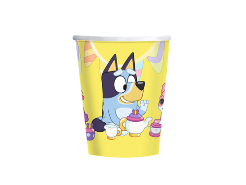 Kék színű papírpoharak - 266 ml - 8 db.