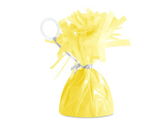 Fóliasúlyok héliummal töltött léggömbökhöz - matt sárga - 145 g