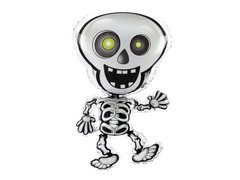 Halloween csontváz fólialufi - 47 x 81 cm - 1 db.