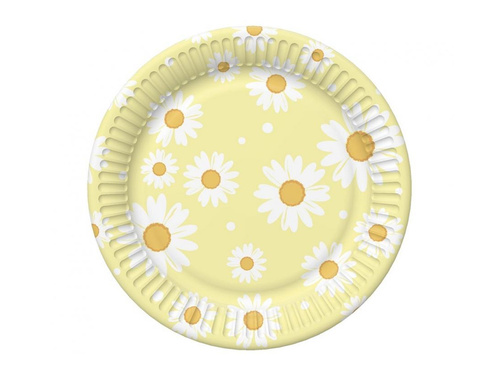 Papírtányérok Százszorszépek - 18 cm - 6 db.