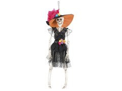 Mexikói női csontváz függő dekoráció - 40 cm - 1 db.