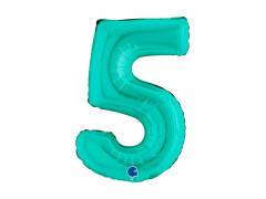 Fólia lufi 5. számú türkizkék - 14" - 1 db.