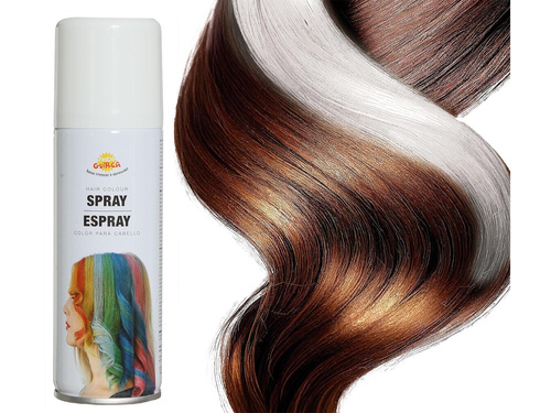 Mosható pasztell hajspray 125 ml - fehér