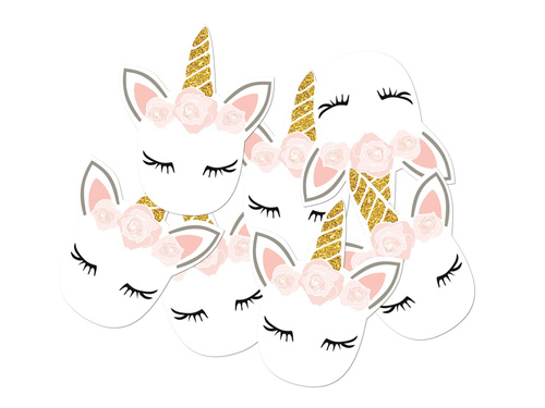 Kétoldalas dekoráció Beautiful Unicorn - 12 db.