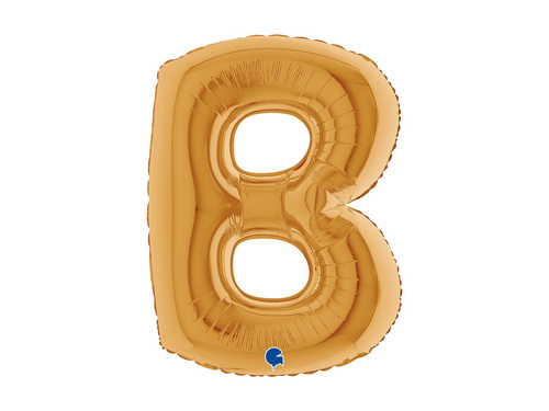 Fólia lufi B betű arany - 40" - 1 db.