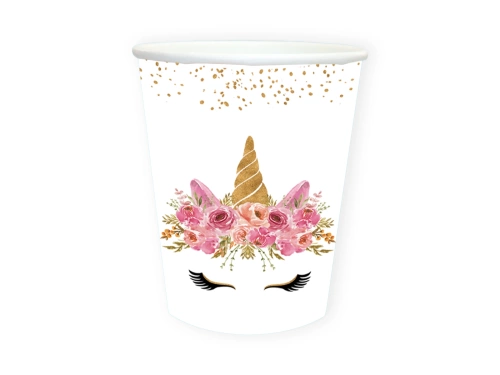 Egyszarvú papírpoharak - 250 ml - 6 db.