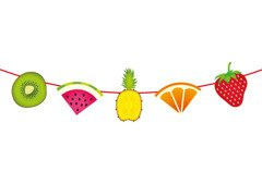 Trópusi gyümölcs füzér - 600 cm