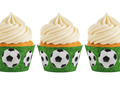 Cupcake liners Football - 6 db.