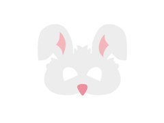 Filc maszk Nyúl - 1 db.