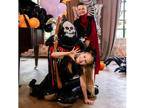 Álló fólialufi Halál kaszával - 160 cm - 1 db.