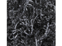 Hullámpapír ajándék töltőanyag - fekete - 50 g