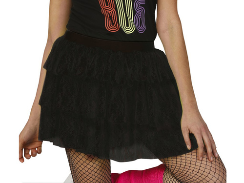 Csipke szoknya fekete