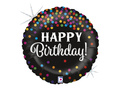 Boldog születésnapot konfetti fólialufi - 46 cm - 1 db.