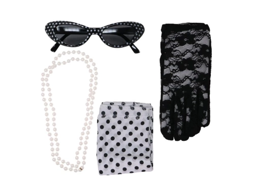 50-es évek stílusú kiegészítő készlet - 4 darab.