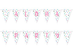 Aloha Party zászló banner - 500 cm - 14 db.